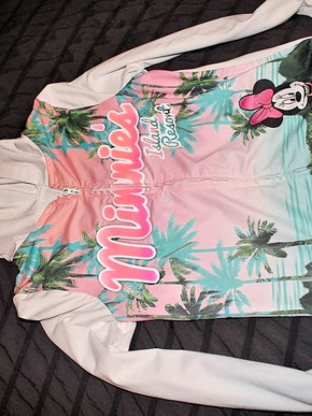 Disney Minnie Mouse Tie-Dye Hoodie Girls Size 6X